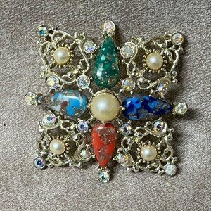 Vintage Sarah Coventry Galaxy Ornate Pin/Brooch